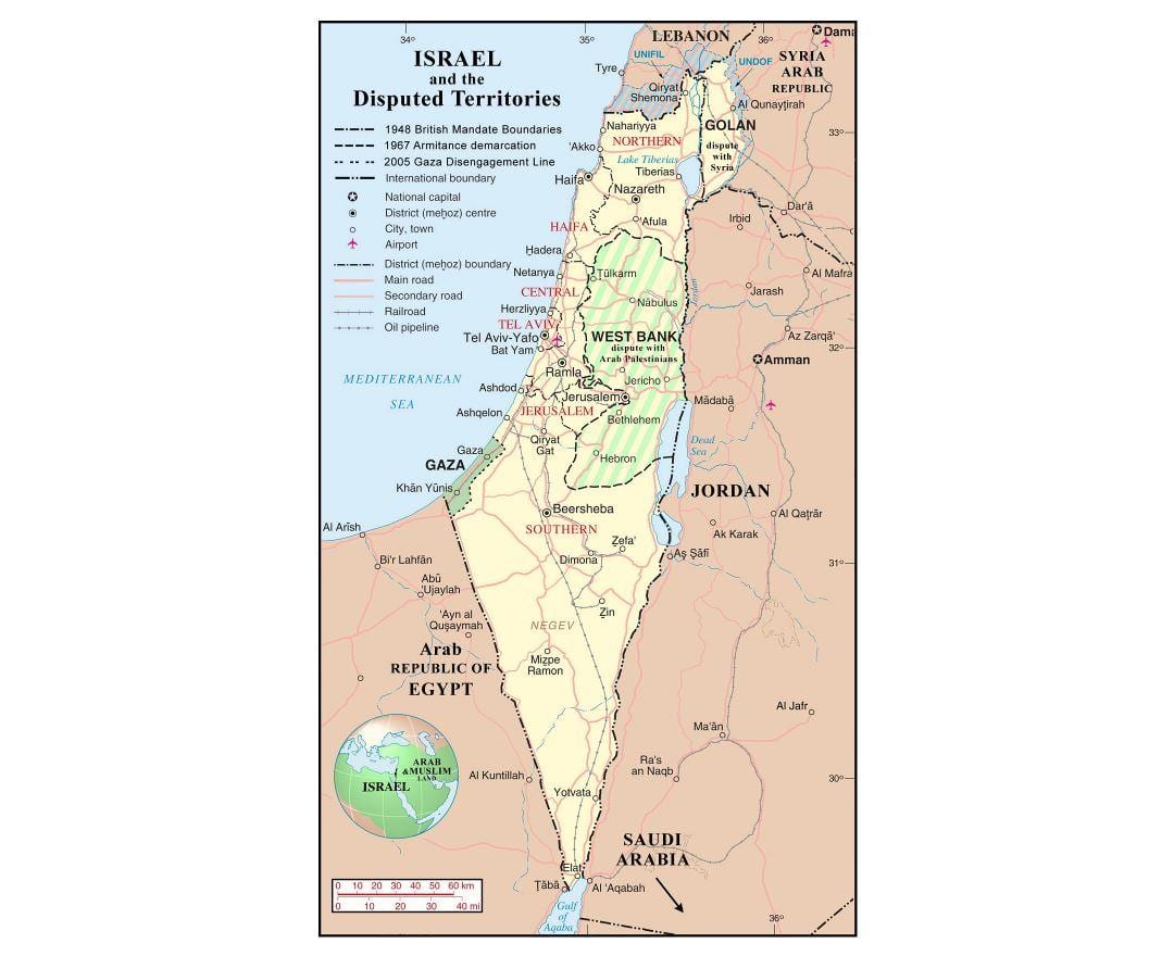 kaart van israël luchthavens