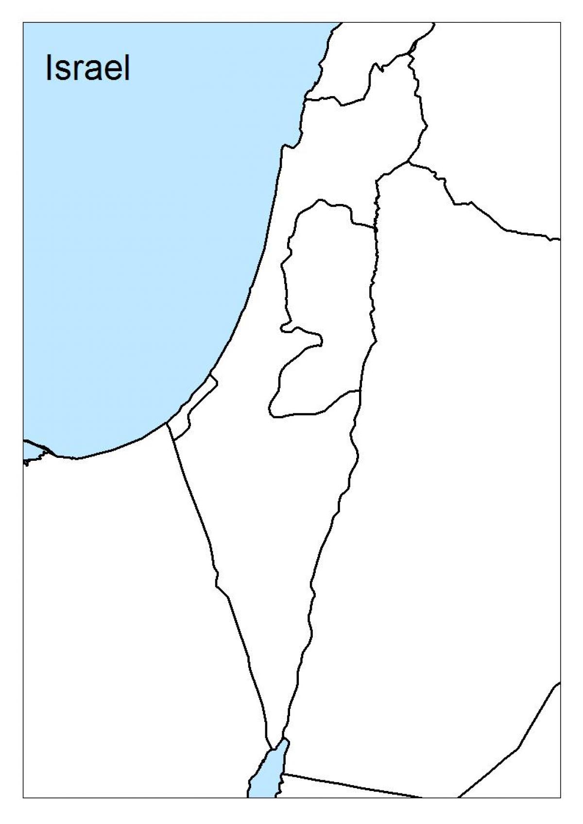 kaart van israël leeg