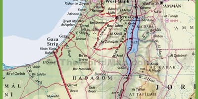 Israël steden kaart
