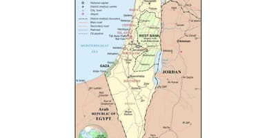 Kaart van israël luchthavens