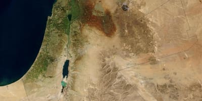 Kaart van israël satelliet 