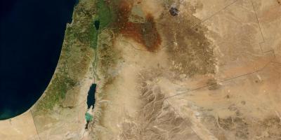 Kaart van israël satelliet 