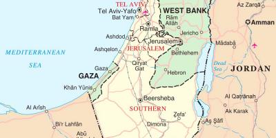 Kaart van israël toeristische