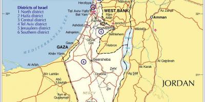 Israël regio ' s in kaart